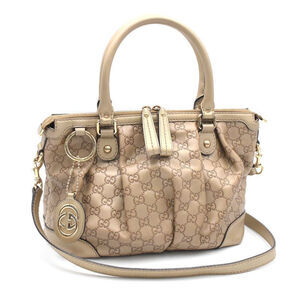 Gucci Sukey Tote Bag Guccissima Leather Gold Handbag Shoulder Interlocking G
